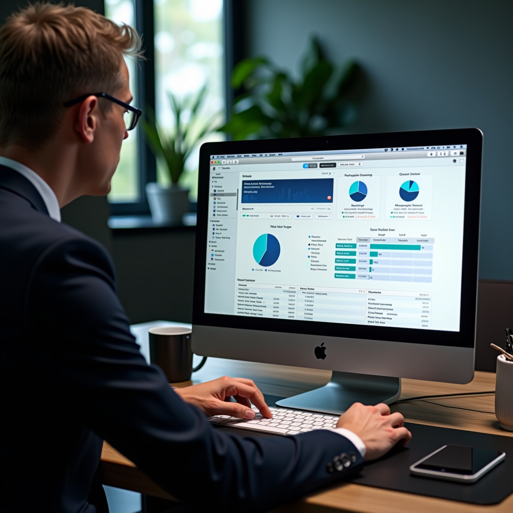 Personalized consulting session showing one-on-one Mac optimization consultation with expert advisor reviewing usage patterns, storage management charts, and customized performance enhancement strategies